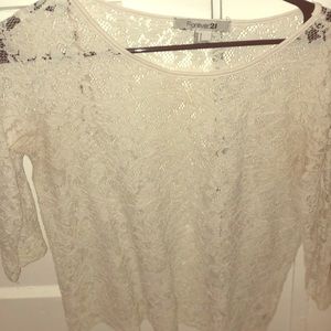 White Lace Top